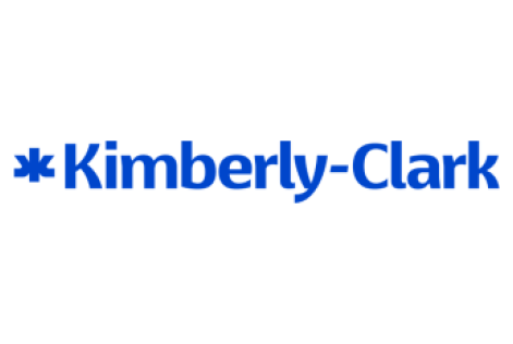 Kimberly-Clark logo in blue